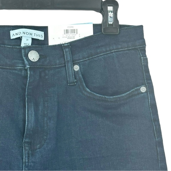 And Now This Men’s Distressed The Skinny Modern Flex Jeans Dark Wash Size 31 - Picture 6 of 14